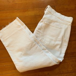 Old Navy mid rise cutoff boyfriend jeans petite 16 nwot